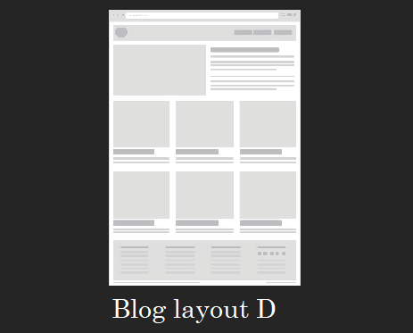 magazine blog format is a well used to show news or a good format for recent posts