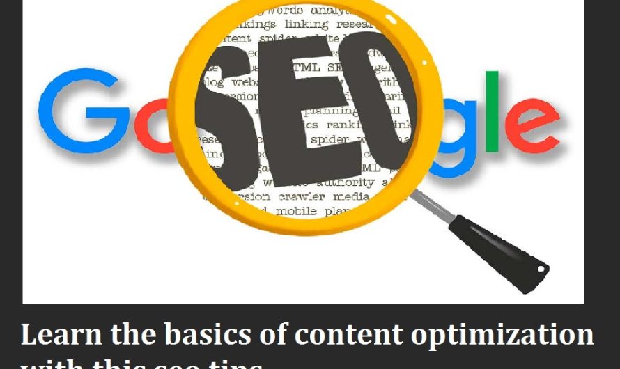 Keys to content optimization for seo beginners