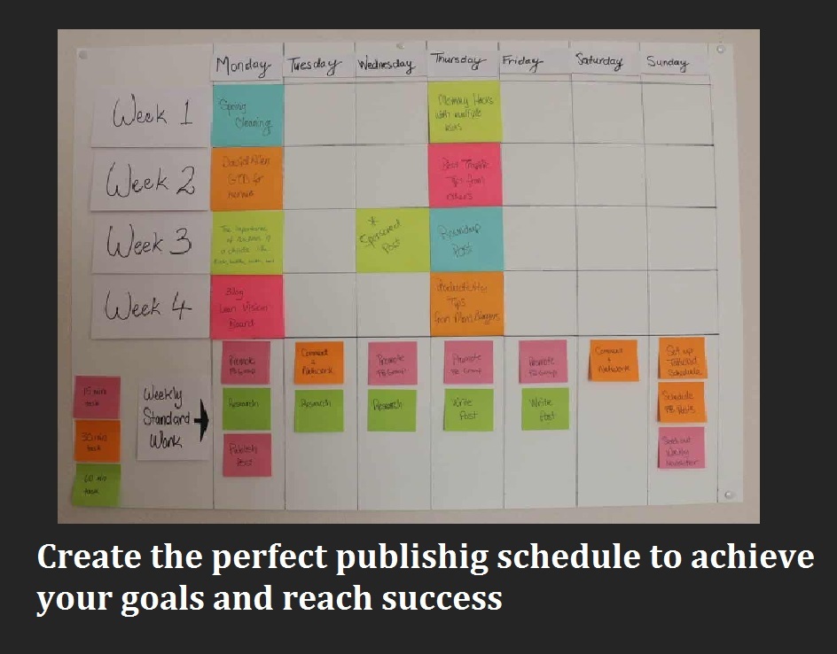create a publishing schedule to brin more traffic to your blog