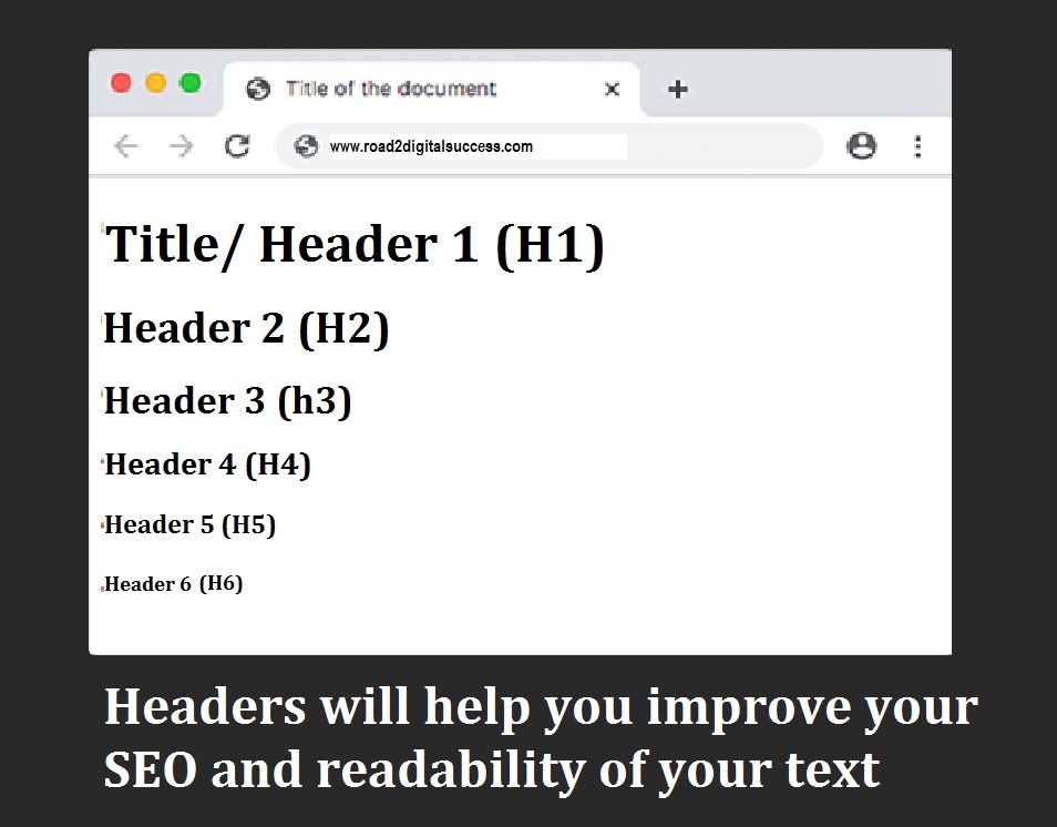 headers will ease your post legibility and engage your users