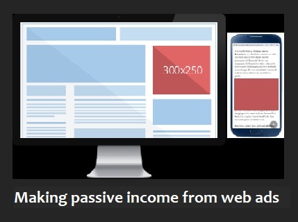 Web advertising placement: create a passive income online