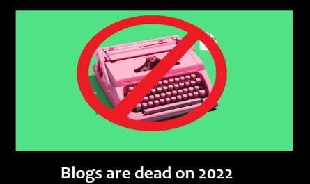 blogs are dead on 2022