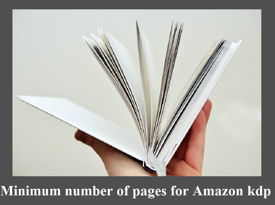 minimum number of pages for amazon kdp books